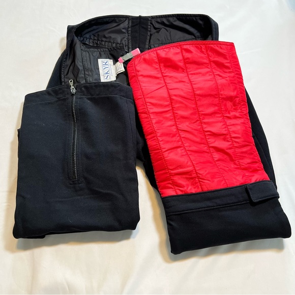 Vintage SKYR Retro Ski Snow Fitted Pants Removable Flare Padded Leg Size 8 EUC - Picture 8 of 15